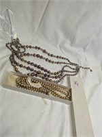 2 Vintage Necklaces,  Marked Japan