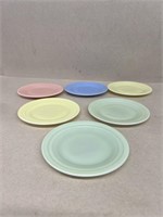 Mid-century modern tone dessert plates