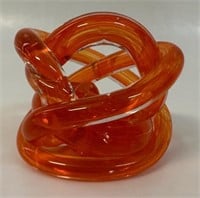 FUNKY BLOWN GLASS PAPER WEIGHT