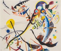 Russian Litho Paper Signed Wassily Kandinsky CK9