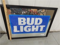 Framed Bug Light sign approx.. 34.5" X 26.5"