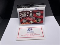 2008 U.S. MINT 50 STATE QUARTERS SILVER PROOF SET