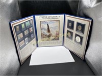 "STATUE OF LIBERTY" COMMEMORATIVE COINS AND STAMPS