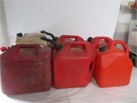 Lot of (6) 5 Gallon Gas Cans