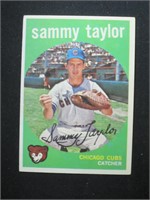 1959 TOPPS #193 SAMMY TAYLOR CHICAGO CUBS