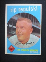 1959 TOPPS #195 RIP REPULSKI DODGERS
