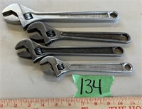 Adjustable Wrenches - 2 Larger (12") Crescent Band