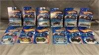 Hot Wheels cars on Cards qty 12