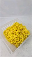 Yellow plastic chain