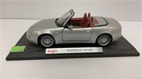 Maisto Maserati Spyder car (on base)