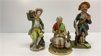 3 porcelain figurines. Homeco, Ceramic Creativa.