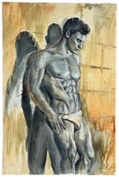 Oksana Grineva- "Shadows Tell" Angel Oil Painting