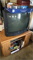 TV & STAND - VCR & MOVIES