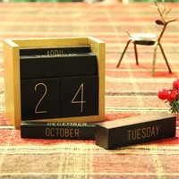 $51 Juegoal Wooden Perpetual Calendar, Wooden