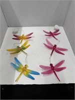 Set of 2 Hanging Light Up Dragonfly Decor