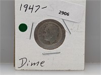 1947-S 90% Silv Roos Dime