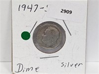 1947-S 90% Silv Roos Dime