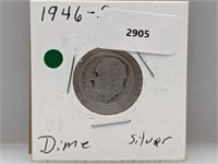 1946-S 90% Silv Roos Dime