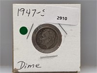 1947-S 90% Silv Roos Dime