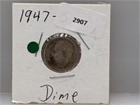 1947-S 90% Silv Roos Dime