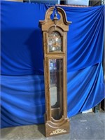 Grandfather clock casing with some components,