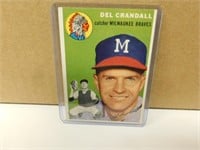 1954 Topps Delmar Crandall #12 Baseball Card