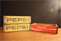 Vintage Pepsi & Coca Cola Crates