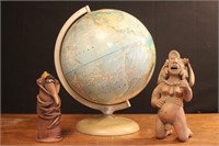 Vintage Globe & Statues