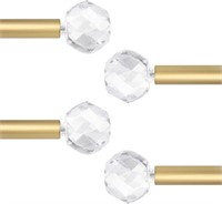 Gold 1" Standard Decorative Curtain Rod - 4Pk