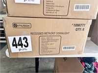 Box of 8 recessed downlight