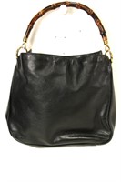 Gucci Black Bamboo Shoulder Bag