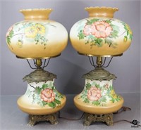 Pair of Gone with the Wind Style Lamps
