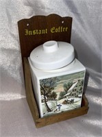 Vintage Instant Coffee Canister Made in Japan