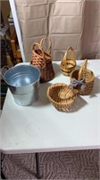 Metal Bucket and Baskets