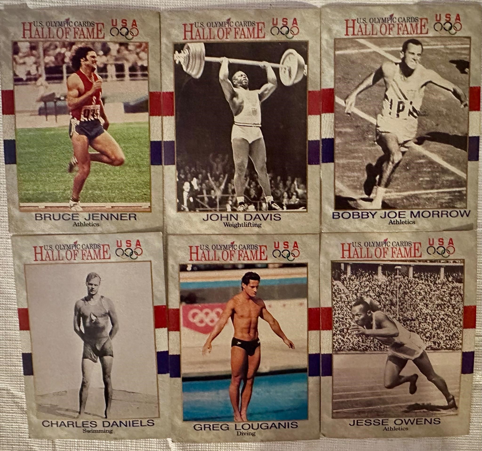 Lot of Six Olympic Cards