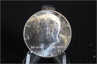 1964 Uncirculated Silver Kennedy Half Dollar