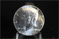 1964 Uncirculated Silver Kennedy Half Dollar