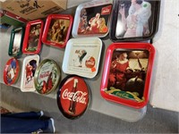 24 COCA COLA METAL SERVING TRAYS