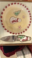 NEW Gingerbread pie plate and server
