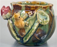 9 Multicolored Ceramic Frog Planters - NEW in Box