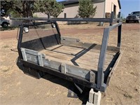 SMALL PICKUP TRUCK FLATBED WITH RACK