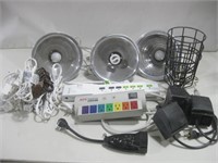 Lamps, Power Supplies & Extension Cords Untested