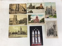 Lot of eight St Thomas Church cards.