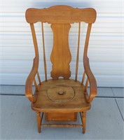 Antique Adult Commode / Chamber Chair