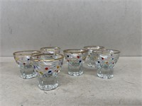 Mid-century polkadot shot glasses