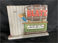 BLATZ DRAFT BREWED LIGHTED BEER SIGN, AUTOMATED