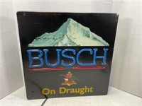 BUSCH  ON DRAUGHT LIGHTED BEER SIGN,