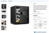 E8550  Kavey 2.0 Cub Safe Box LED Light  Alarm -