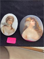 2 Painted Porcelain Miniatures