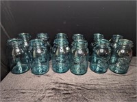 (12) Blue Ball Canning Jars - Quarts